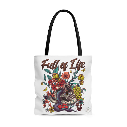 Full of Life Tote Bag (White)